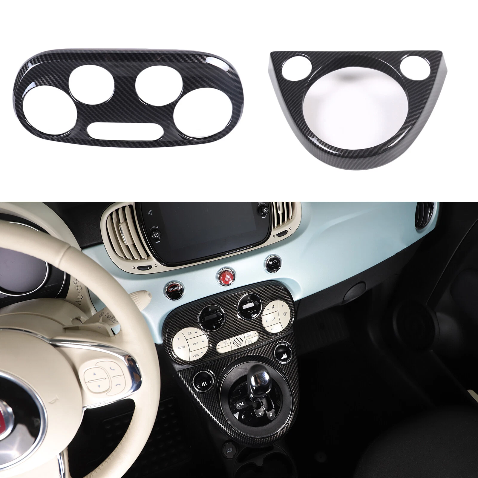 Passend für Fiat 500 Abarth 595 Mittelkonsole Blende