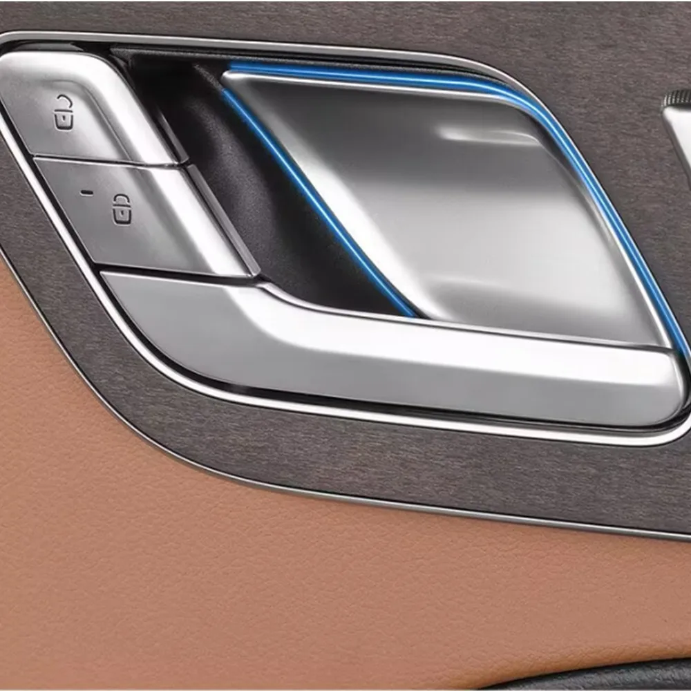 Für Mercedes W206 W214 X254 W223 Innen-Türgriff Blende Silber 4-teilig Zubehör - Produktbild 4
