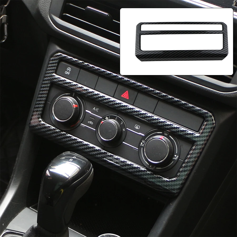 Für VW T-Cross 2018-2023 Mittelkonsole Blende Carbon Zubehör