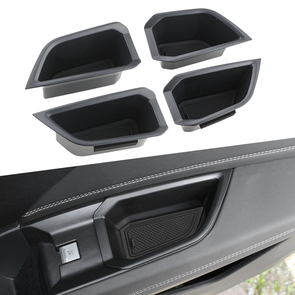 Für Audi Q4 e-tron 2019-2022 Mittelkonsole Organizer Ablagebox Schwarz