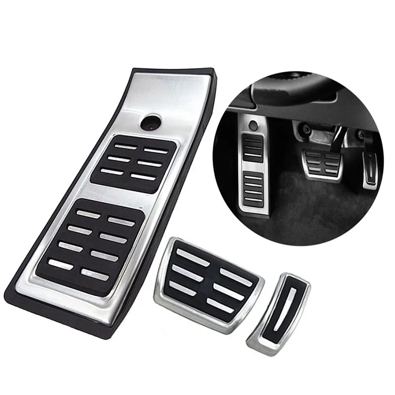 Für Audi Q5 Sq5 Fy 2018-2019 2020 Pedalkappen Schwarz/Silber
