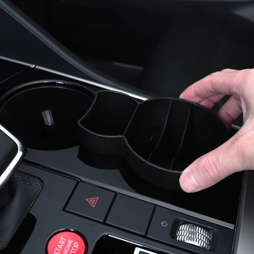Für VW Touareg 2019-2025 Mittelkonsole Organizer Schwarz