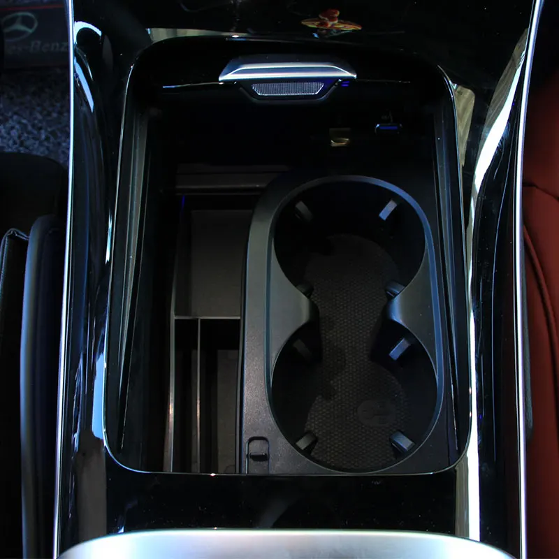 Für Mercedes C-Klasse W206 2022-2025 Ablagefach Organizer Schwarz Zubehör - Produktbild 2