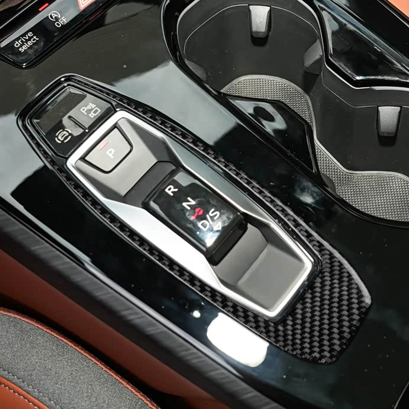 Für Audi A5 B9 2025-2026 Mittelkonsole Blende Carbon 4-teilig Zubehör