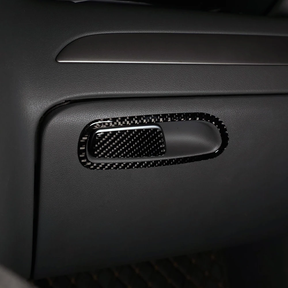 Für Audi A4 B8 2009-2016 Handschuhfach Griff Blende Carbon Epoxy ABS Zubehör